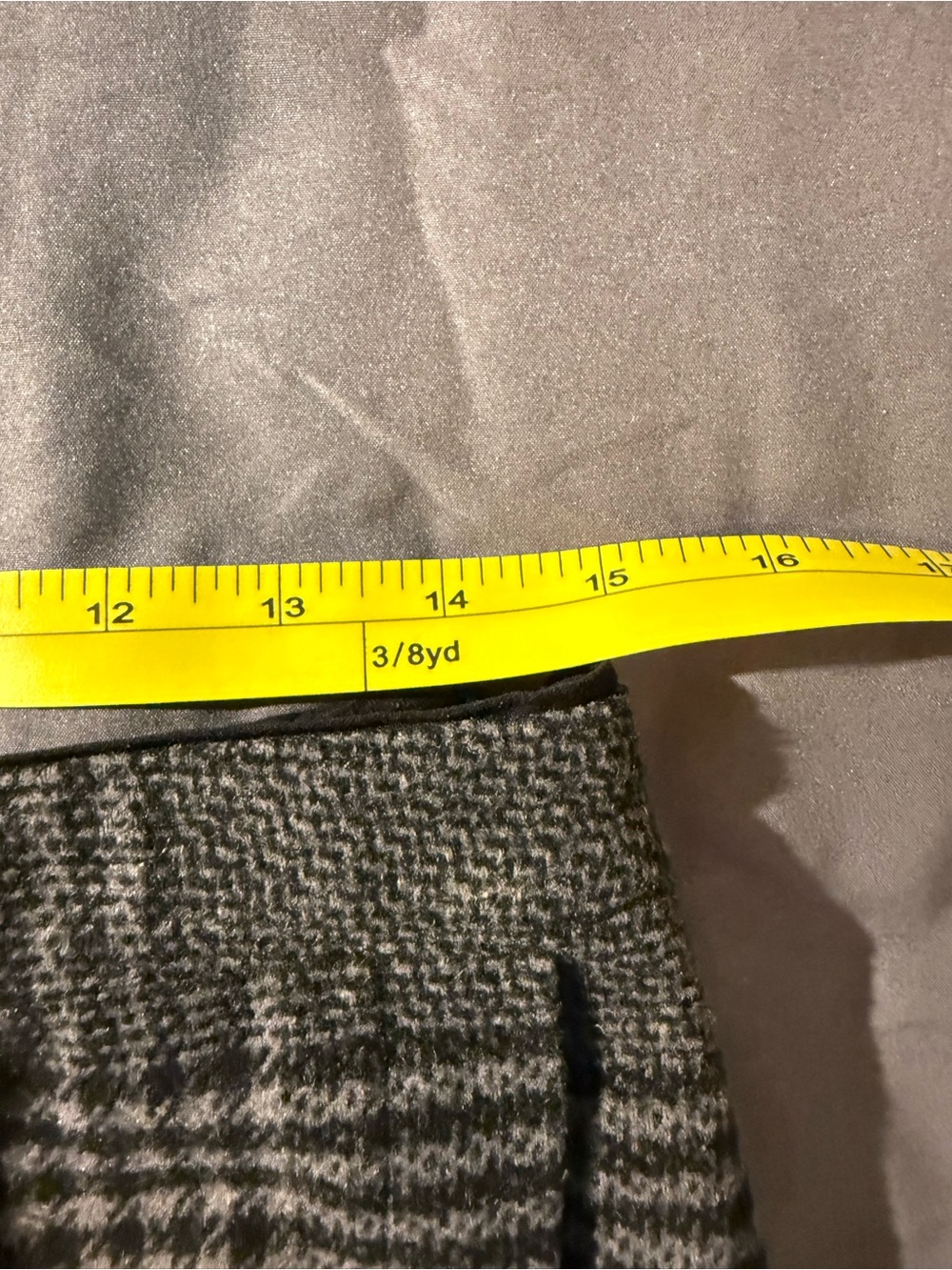 Abercrombie & Fitch Y2K Plaid Mini Skirt Wool Blend Black Gray Cream Woman’s M - Picture 9 of 9
